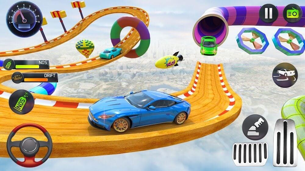 Mega Ramp Car Stunts Race Ekran Görüntüsü 2