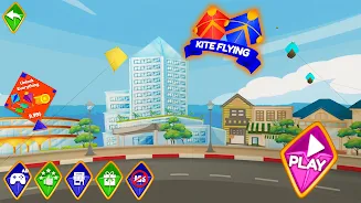 Pipa Layang Kite Flying Game ภาพหน้าจอ 0