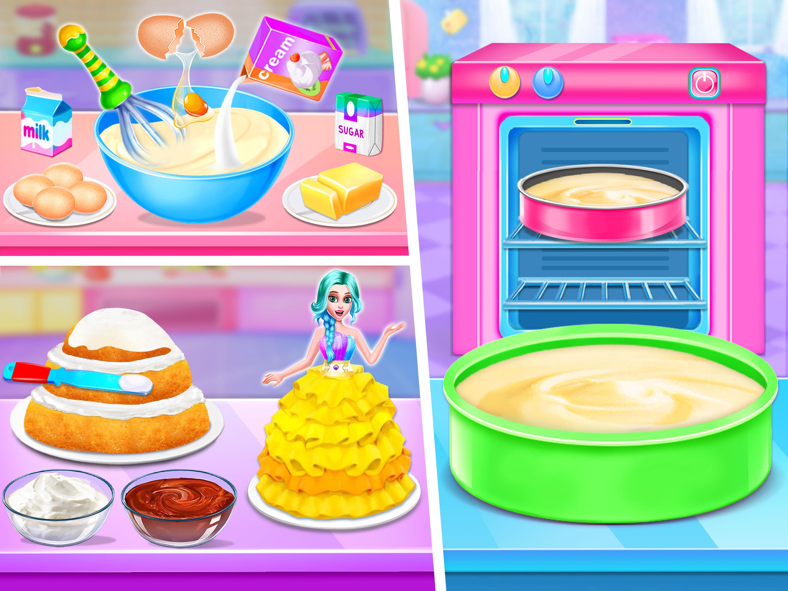 Doll House Cake Maker Game Ảnh chụp màn hình 1