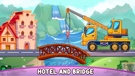 Build a House-Kids Truck Games ภาพหน้าจอ 2