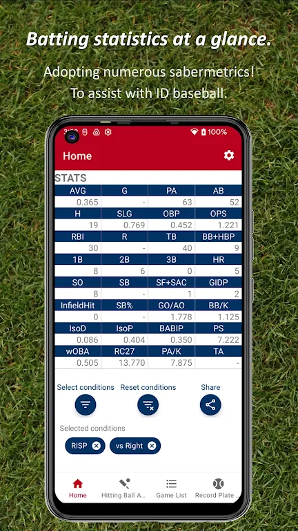 Batting STATS Manager Screenshot 0