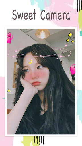 Live face sticker sweet camera ภาพหน้าจอ 0