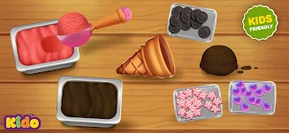 Ice Cream Making Game For Kids Ekran Görüntüsü 1