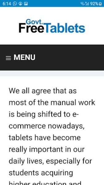Free Government Tablets ภาพหน้าจอ 3