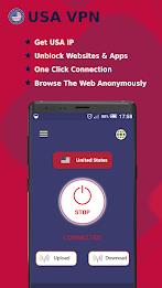 USA VPN -Safe Secure VPN Proxy 螢幕截圖 0