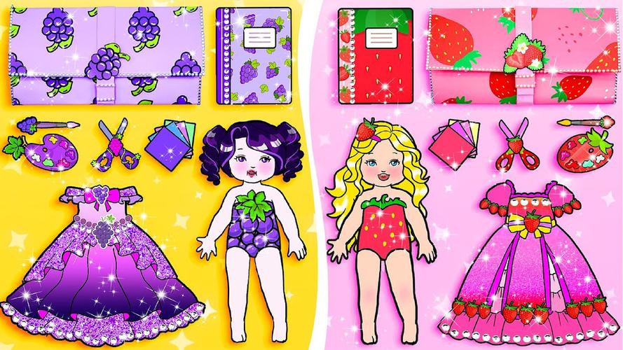 Paper Dolls Diary DIY Dress Up Captura de pantalla 0