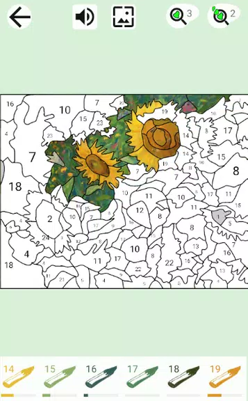 Painting by numbers and puzzle Screenshot 0