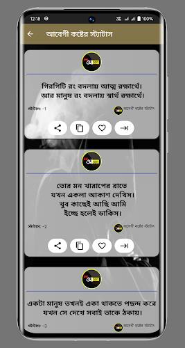 আবেগী কষ্টের স্ট্যাটাস Zrzut ekranu 3