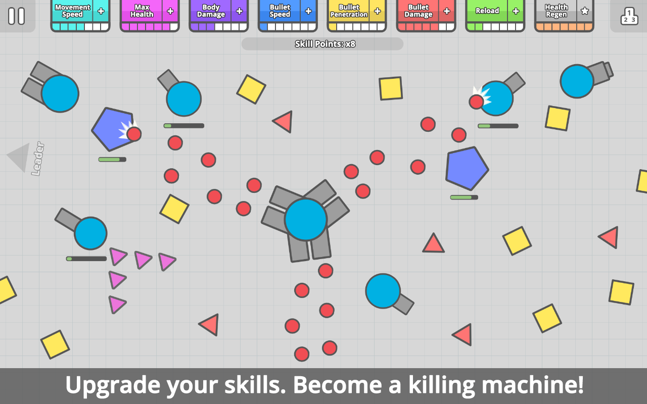 Schermata diep.io 2