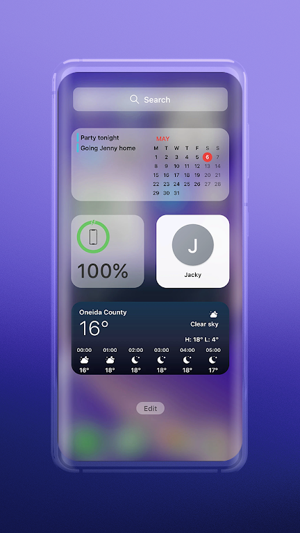 Widgets: ios 17 theme Zrzut ekranu 2