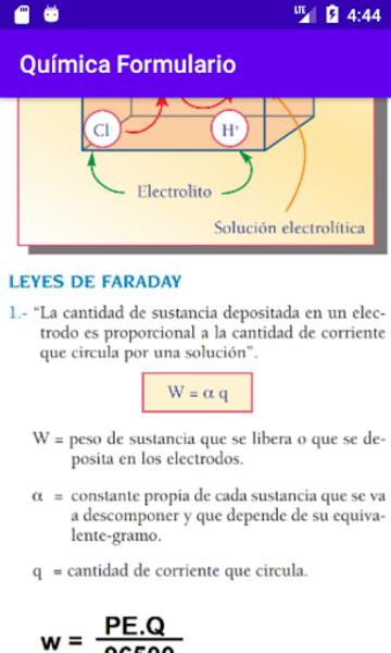 Química Formulario ဖန်သားပြင်ဓာတ်ပုံ 2