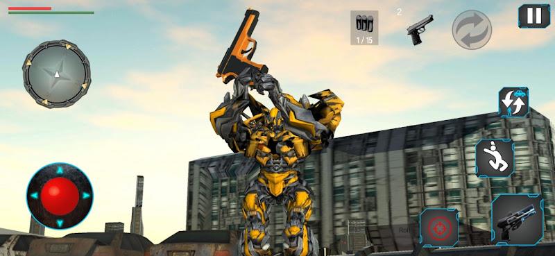 Robot Car Transform Games 3D Captura de tela 2