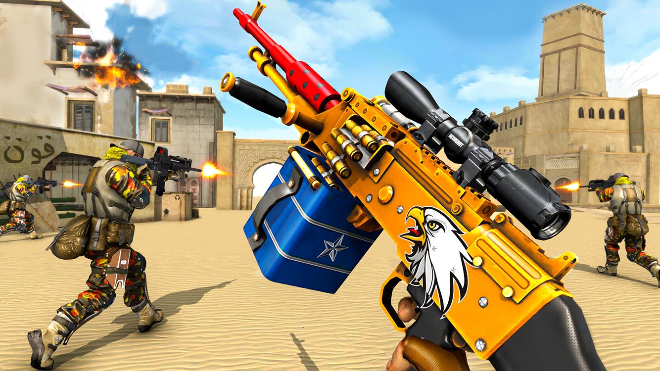 Fps Shooting Attack: Gun Games ภาพหน้าจอ 2