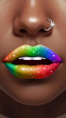 Lip Art Beauty DIY Makeup Game Скриншот 1