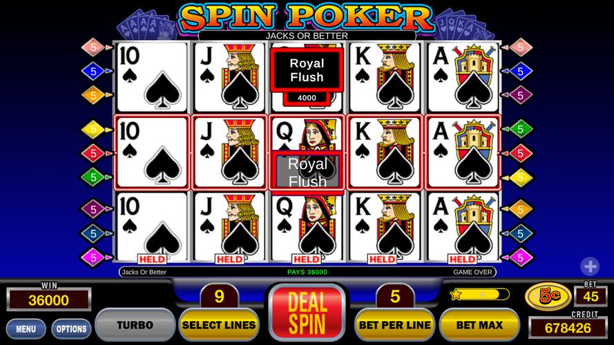 Spin Poker™ Casino Video Slots ဖန်သားပြင်ဓာတ်ပုံ 3