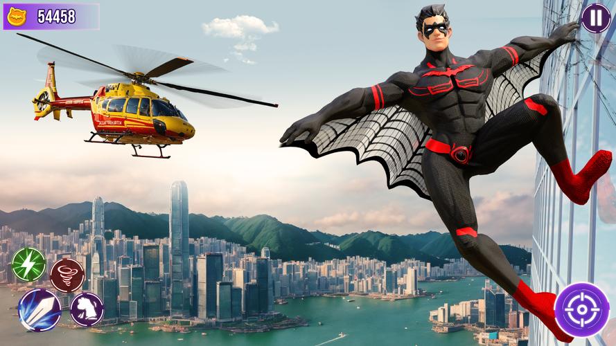 Flying Bat Robot Bike Game ภาพหน้าจอ 1