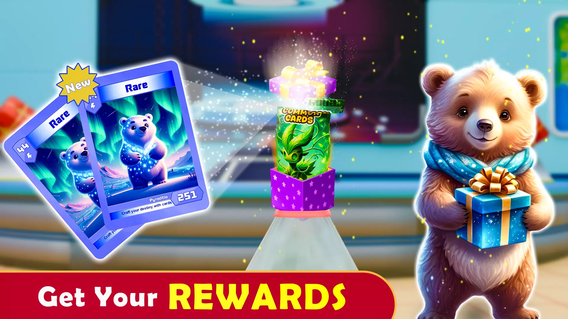 Monsters Card Collector Game ဖန်သားပြင်ဓာတ်ပုံ 3