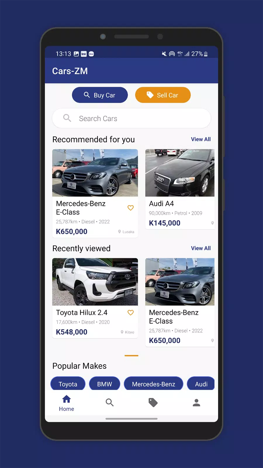 Cars Zambia - Buy & Sell Cars Скриншот 1