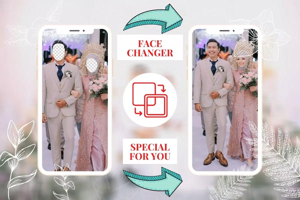 Hijab Couple Bridal Editor Tangkapan skrin 0