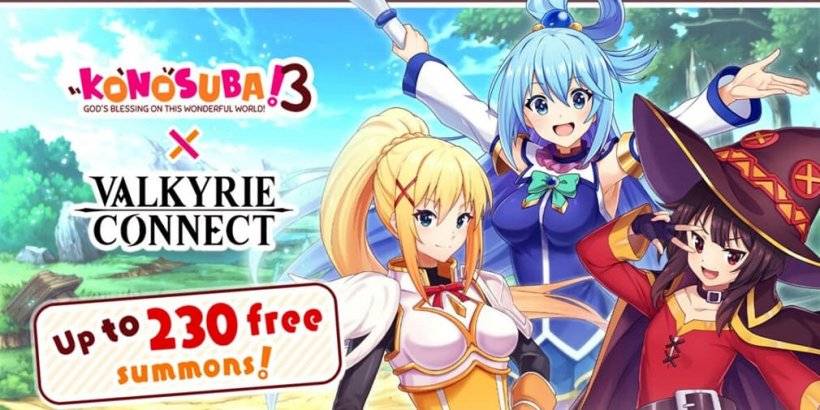 Konosuba သည်စိတ်လှုပ်ရှားစရာကောင်းသော Collab ပွဲတွင် Valkyrie ဆက်သွယ်မှုနှင့်အတူတပ်ဖွဲ့များနှင့်ပူးပေါင်းသည်