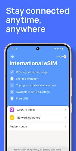 eSIM Mobile Data by YESIM ဖန်သားပြင်ဓာတ်ပုံ 3