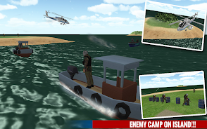 Police Boat Shooting Games 3D Ảnh chụp màn hình 1