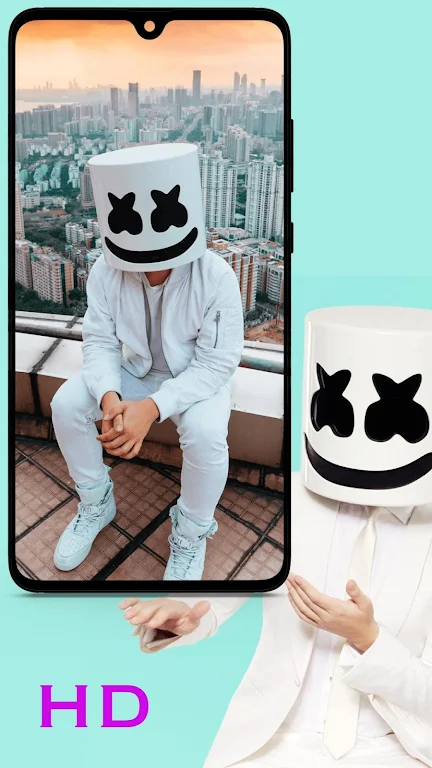 Marshmello Wallpaper ဖန်သားပြင်ဓာတ်ပုံ 2