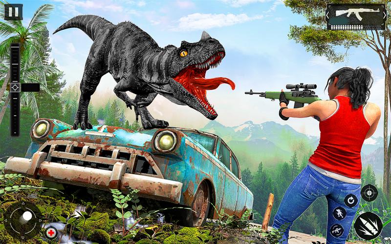Dino Hunter 3D Hunting Games स्क्रीनशॉट 3
