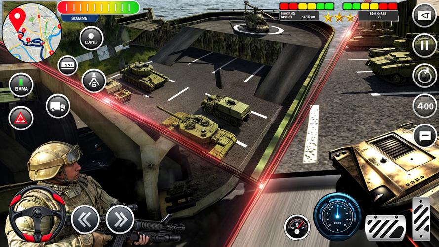 Army Transport Tank Ship Games スクリーンショット 1