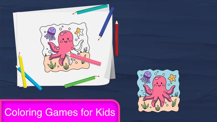 Coloring Games for Kids, Paint Captura de pantalla 1