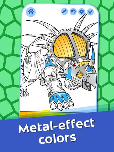 Dino Robots Coloring for Boys 螢幕截圖 1