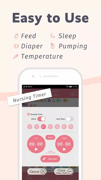 PiyoLog: Newborn Baby Tracker Captura de tela 1