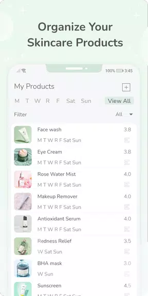 Skincare Diary - 皮膚管理，記錄護膚日常 螢幕截圖 3