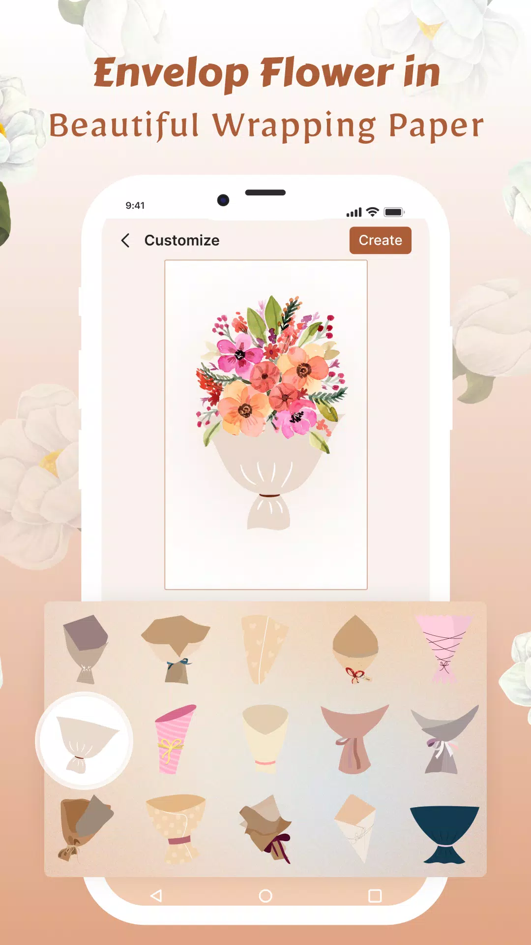 Flower Language Wallpaper DIY ภาพหน้าจอ 1