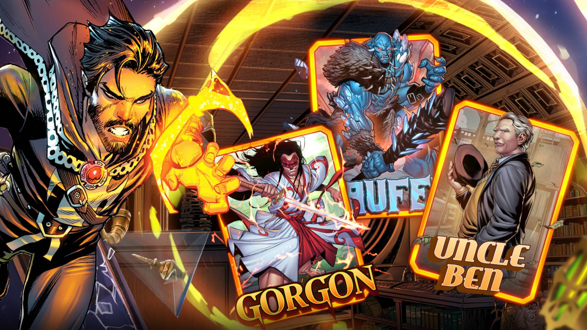 Dek atas untuk Gorgon, Laufey & Uncle Ben di Marvel Snap
