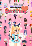 Schermata Besties - Make friend & Avatar 0