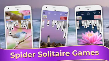 Spider Solitaire Classic Games 螢幕截圖 1