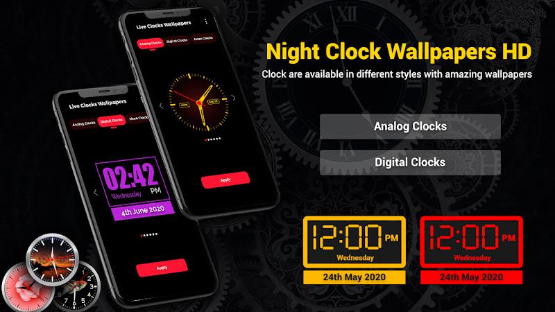 Smart Digital Clock Wallpapers Ekran Görüntüsü 1