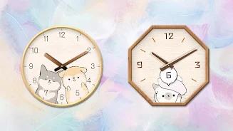 Analog clock widget ANIMALLIFE Captura de pantalla 0