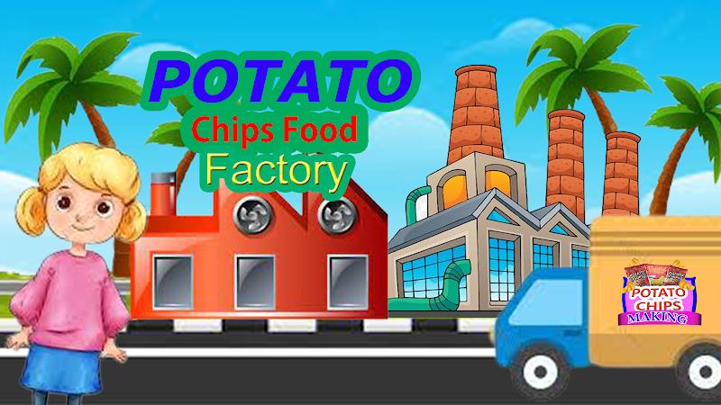 Potato Chips Food Factory Game Captura de pantalla 0