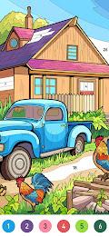 Country Farm Coloring Book Tangkapan skrin 2