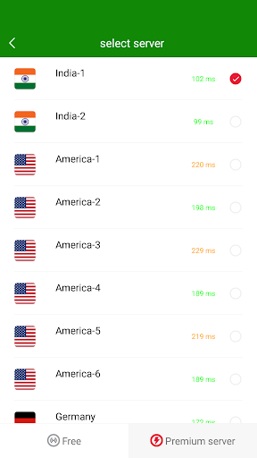 VPN India - Use Indian IP ဖန်သားပြင်ဓာတ်ပုံ 1