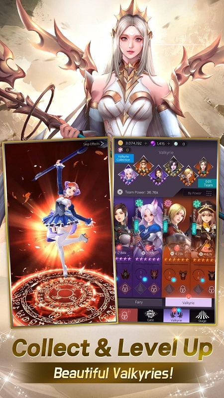 Valkyrie Rush: Idle & Merge Zrzut ekranu 1