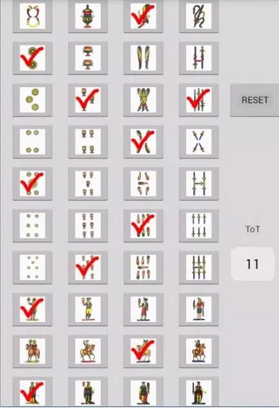 card counting napoletane cards ဖန်သားပြင်ဓာတ်ပုံ 1