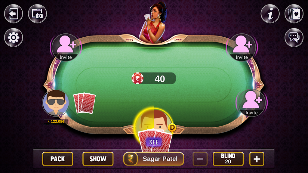 Khaal 4 Card Game स्क्रीनशॉट 2