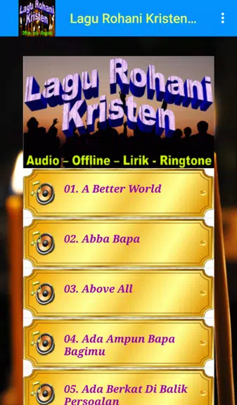 Lagu Rohani Kristen Offline 螢幕截圖 1