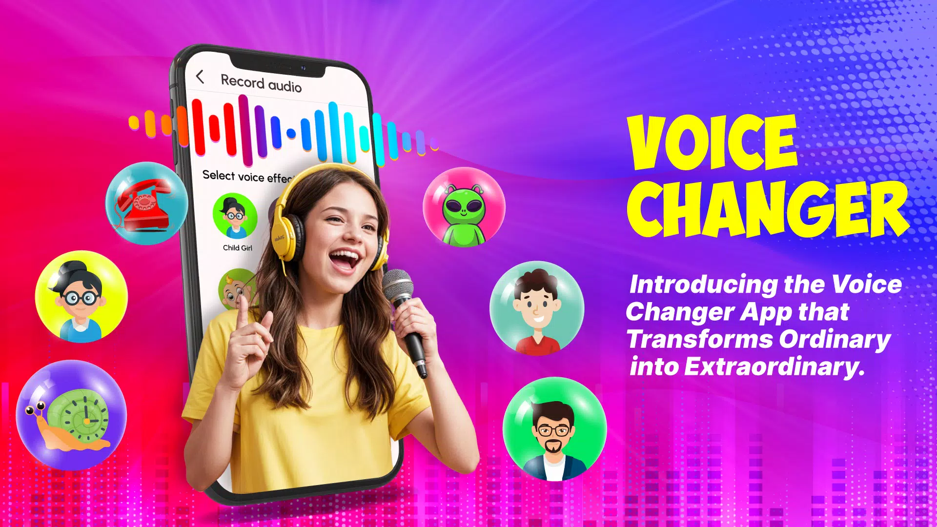 Schermata Voice Changer Male to Female 0