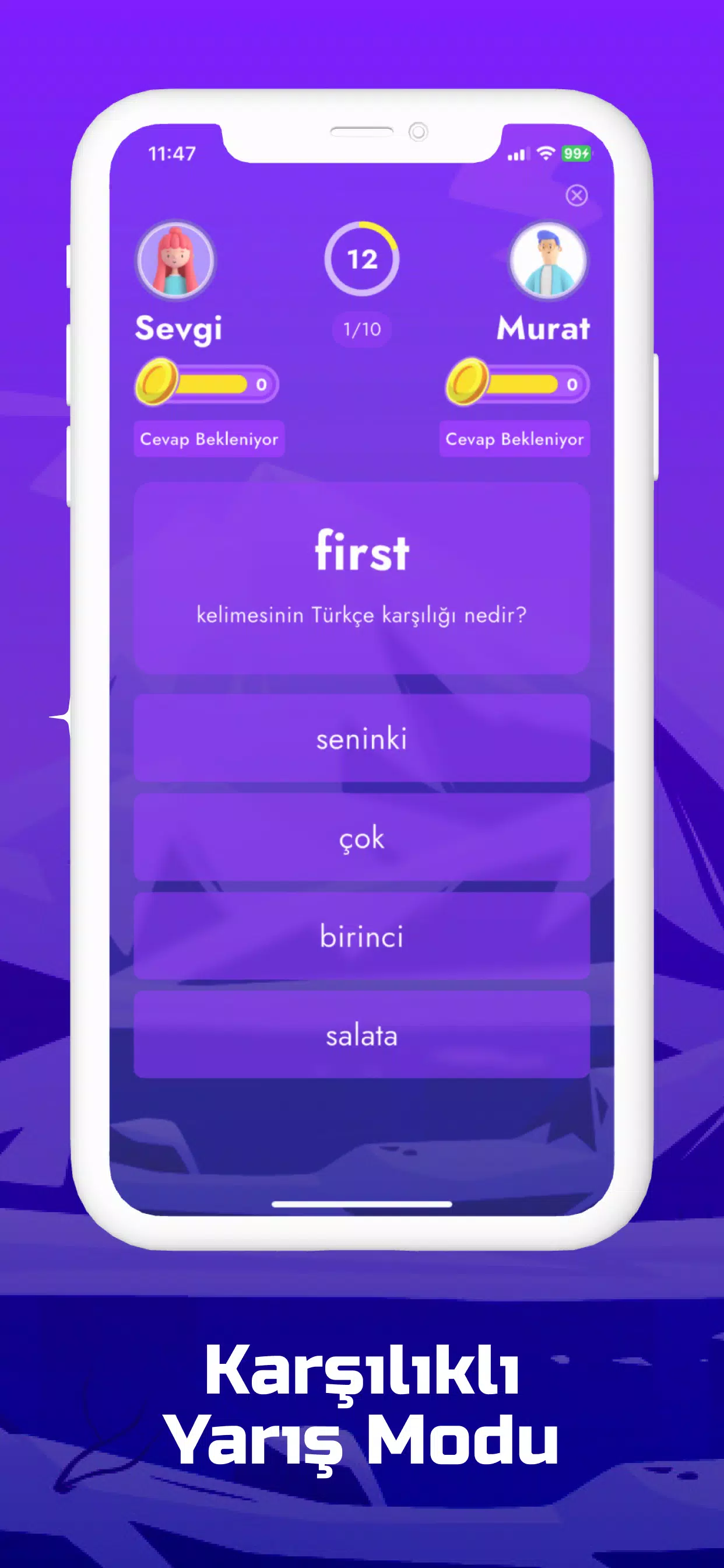 Quizlingo - İngilizce Öğren Captura de pantalla 3