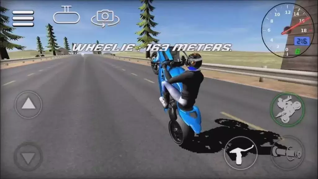 Wheelie Bike 3D game スクリーンショット 0