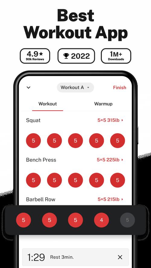 StrongLifts ภาพหน้าจอ 0